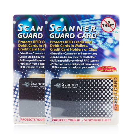 scanner guard rfid protection cards|Scanner Guard RFID Blocking Card .